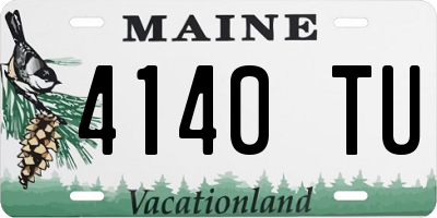 ME license plate 4140TU