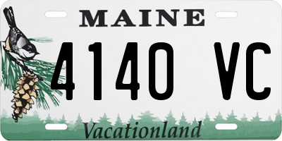 ME license plate 4140VC