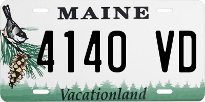 ME license plate 4140VD