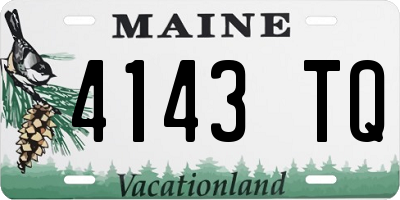 ME license plate 4143TQ