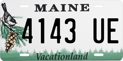 ME license plate 4143UE