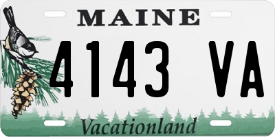 ME license plate 4143VA