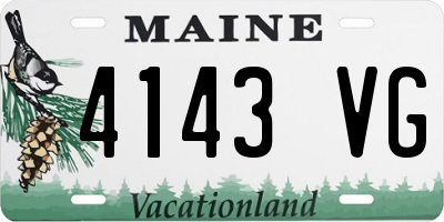 ME license plate 4143VG