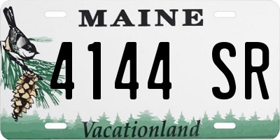 ME license plate 4144SR