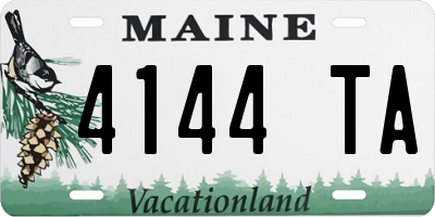 ME license plate 4144TA