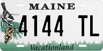 ME license plate 4144TL