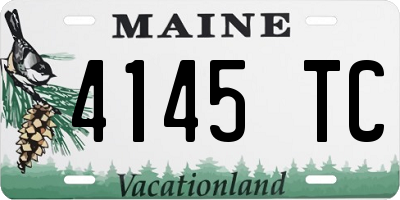 ME license plate 4145TC