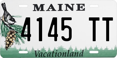 ME license plate 4145TT