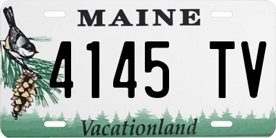 ME license plate 4145TV
