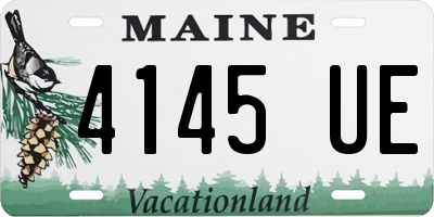 ME license plate 4145UE