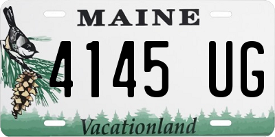 ME license plate 4145UG
