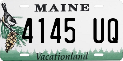 ME license plate 4145UQ