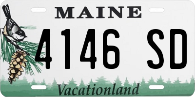 ME license plate 4146SD