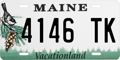 ME license plate 4146TK