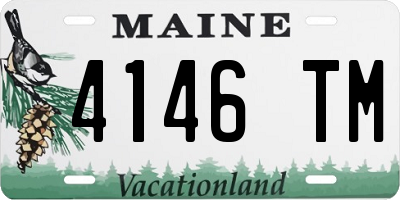 ME license plate 4146TM