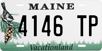ME license plate 4146TP