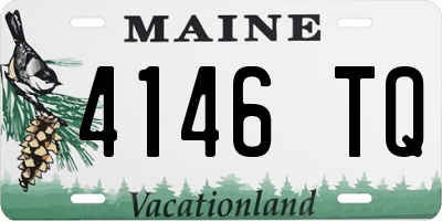 ME license plate 4146TQ