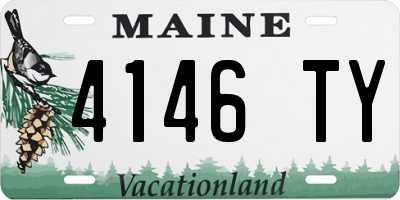 ME license plate 4146TY