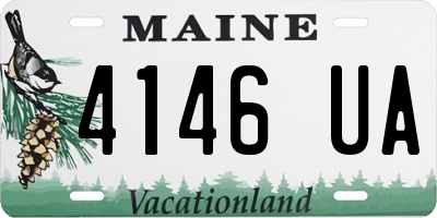 ME license plate 4146UA