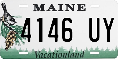 ME license plate 4146UY