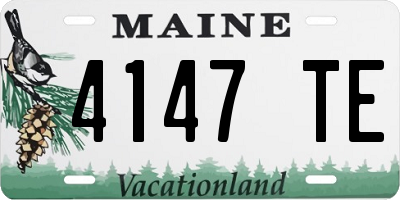 ME license plate 4147TE