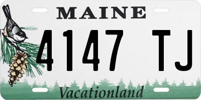 ME license plate 4147TJ