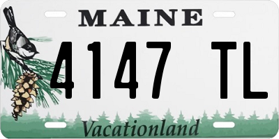 ME license plate 4147TL