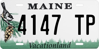 ME license plate 4147TP