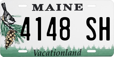 ME license plate 4148SH
