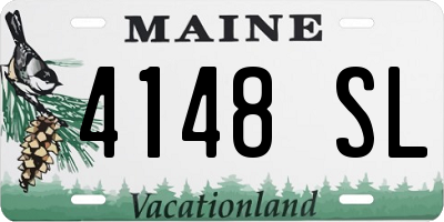 ME license plate 4148SL