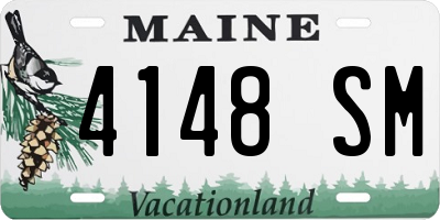 ME license plate 4148SM