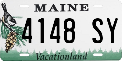 ME license plate 4148SY