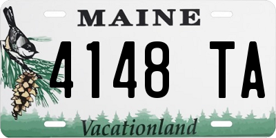 ME license plate 4148TA