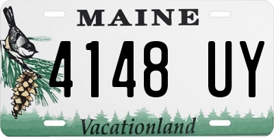 ME license plate 4148UY