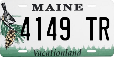 ME license plate 4149TR