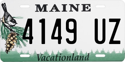 ME license plate 4149UZ