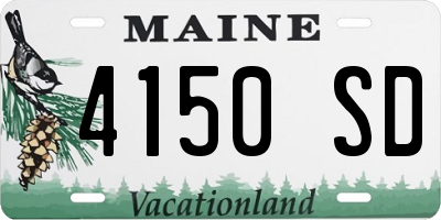 ME license plate 4150SD