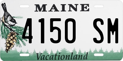 ME license plate 4150SM