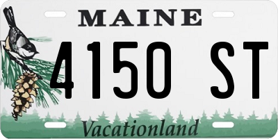 ME license plate 4150ST