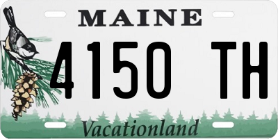 ME license plate 4150TH