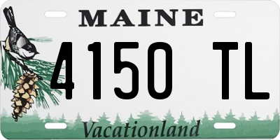 ME license plate 4150TL