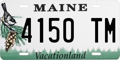 ME license plate 4150TM