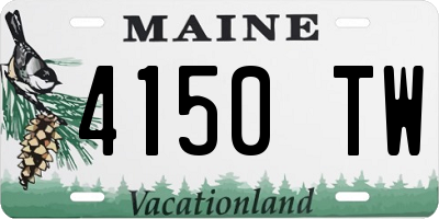 ME license plate 4150TW