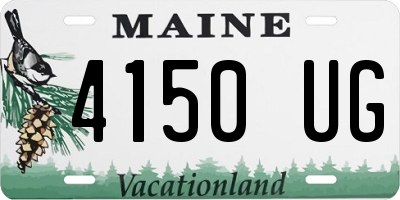 ME license plate 4150UG