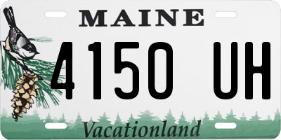 ME license plate 4150UH