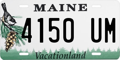 ME license plate 4150UM