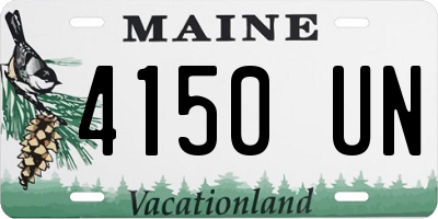 ME license plate 4150UN