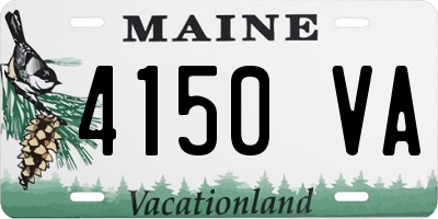 ME license plate 4150VA