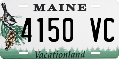 ME license plate 4150VC