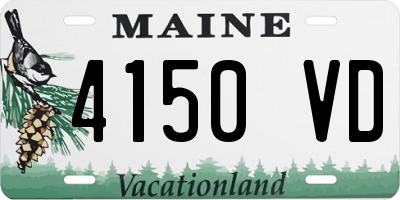 ME license plate 4150VD
